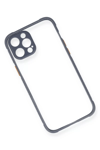 Apple iPhone 12 Pro Kılıf Miami Şeffaf Silikon - Gri