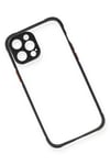 Apple iPhone 12 Pro Kılıf Miami Şeffaf Silikon - Siyah