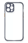 Apple iPhone 12 Pro Kılıf Miami Şeffaf Silikon - Gri