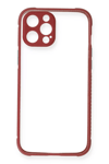 Apple iPhone 12 Pro Kılıf Miami Şeffaf Silikon - Fuşya