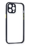Apple iPhone 12 Pro Kılıf Miami Şeffaf Silikon - Lacivert