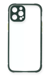 Apple iPhone 12 Pro Kılıf Miami Şeffaf Silikon - Koyu Yeşil