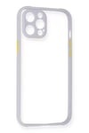 Apple iPhone 12 Pro Kılıf Miami Şeffaf Silikon - Lila