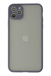 Apple iPhone 12 Pro Kılıf Montreal Silikon Kapak - Gri