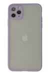 Apple iPhone 12 Pro Kılıf Montreal Silikon Kapak - Mor