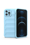 Apple iPhone 12 Pro Kılıf Optimum Silikon - Sky Blue