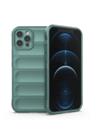 Apple iPhone 12 Pro Kılıf Optimum Silikon - Koyu Yeşil