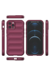 Apple iPhone 12 Pro Kılıf Optimum Silikon - Bordo