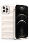 Apple iPhone 12 Pro Kılıf Optimum Silikon - Krem