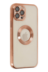Apple iPhone 12 Pro Kılıf Slot Silikon - Rose Gold