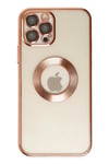 Apple iPhone 12 Pro Kılıf Slot Silikon - Rose Gold