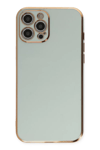 Apple iPhone 12 Pro Kılıf Volet Silikon - Açık Yeşil