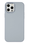 Apple iPhone 12 Pro Max Kılıf Asya Deri Silikon - Sierra Blue