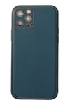 Apple iPhone 12 Pro Max Kılıf Coco Deri Silikon Kapak - Mavi