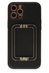 Apple iPhone 12 Pro Max Kılıf Coco Elit Kapak - Siyah