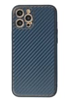 Apple iPhone 12 Pro Max Kılıf Coco Karbon Silikon - Mavi