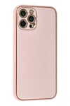 Apple iPhone 12 Pro Max Kılıf Coco Karbon Silikon - Pembe