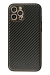 Apple iPhone 12 Pro Max Kılıf Coco Karbon Silikon - Siyah
