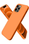 Apple iPhone 12 Pro Max Kılıf First Silikon - Turuncu
