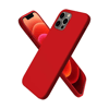 Apple iPhone 12 Pro Max Kılıf First Silikon - Koyu Kırmızı