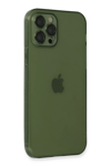 Apple iPhone 12 Pro Max Kılıf Fly Lens Silikon - Yeşil