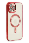 Apple iPhone 12 Pro Max Kılıf Kross Magneticsafe Kapak - Kırmızı