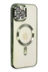 Apple iPhone 12 Pro Max Kılıf Kross Magneticsafe Kapak - Koyu Yeşil