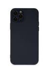 Apple iPhone 12 Pro Max Kılıf Lansman Glass Kapak - Lacivert