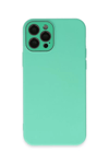 Apple iPhone 12 Pro Max Kılıf Lansman Glass Kapak - Turkuaz