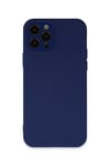 Apple iPhone 12 Pro Max Kılıf Lansman Glass Kapak - Sky Blue