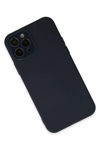 Apple iPhone 12 Pro Max Kılıf Lansman Glass Kapak - Lacivert