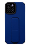Apple iPhone 12 Pro Max Kılıf Mega Standlı Silikon - Mavi