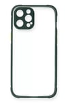 Apple iPhone 12 Pro Max Kılıf Miami Şeffaf Silikon - Koyu Yeşil