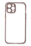 Apple iPhone 12 Pro Max Kılıf Miami Şeffaf Silikon - Açık Mor