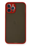 Apple iPhone 12 Pro Max Kılıf Montreal Silikon Kapak - Kırmızı