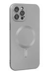 Apple iPhone 12 Pro Max Kılıf Moshi Lens Magneticsafe Silikon - Gümüş