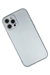 Apple iPhone 12 Pro Max Kılıf Nano içi Kadife Silikon - Sky Blue