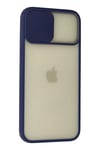 Apple iPhone 12 Pro Max Kılıf Palm Buzlu Kamera Sürgülü Silikon - Lacivert