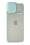 Apple iPhone 12 Pro Max Kılıf Palm Buzlu Kamera Sürgülü Silikon - Turkuaz