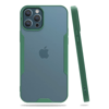 Apple iPhone 12 Pro Max Kılıf Platin Silikon - Yeşil