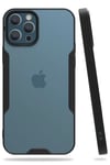 Apple iPhone 12 Pro Max Kılıf Platin Silikon - Siyah