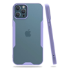 Apple iPhone 12 Pro Max Kılıf Platin Silikon - Lila