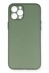 Apple iPhone 12 Pro Max Kılıf PP Ultra İnce Kapak - Yeşil