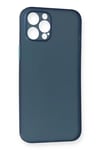 Apple iPhone 12 Pro Max Kılıf PP Ultra İnce Kapak - Mavi