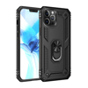 Apple iPhone 12 Pro Max Kılıf Sofya Yüzüklü Silikon Kapak - Siyah