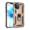 Apple iPhone 12 Pro Max Kılıf Sofya Yüzüklü Silikon Kapak - Gold