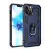Apple iPhone 12 Pro Max Kılıf Sofya Yüzüklü Silikon Kapak - Lacivert