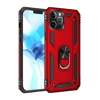 Apple iPhone 12 Pro Max Kılıf Sofya Yüzüklü Silikon Kapak - Kırmızı