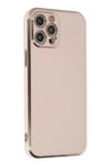 Apple iPhone 12 Pro Max Kılıf Volet Silikon - Pembe