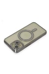 Apple iPhone 13 Kılıf Joke Simli Magneticsafe Kılıf - Gri